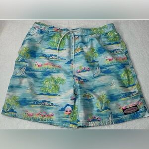 Vineyard Vines Chappy Shorts Boys L  Swim Trunks Modified 17”  Inseam “6
